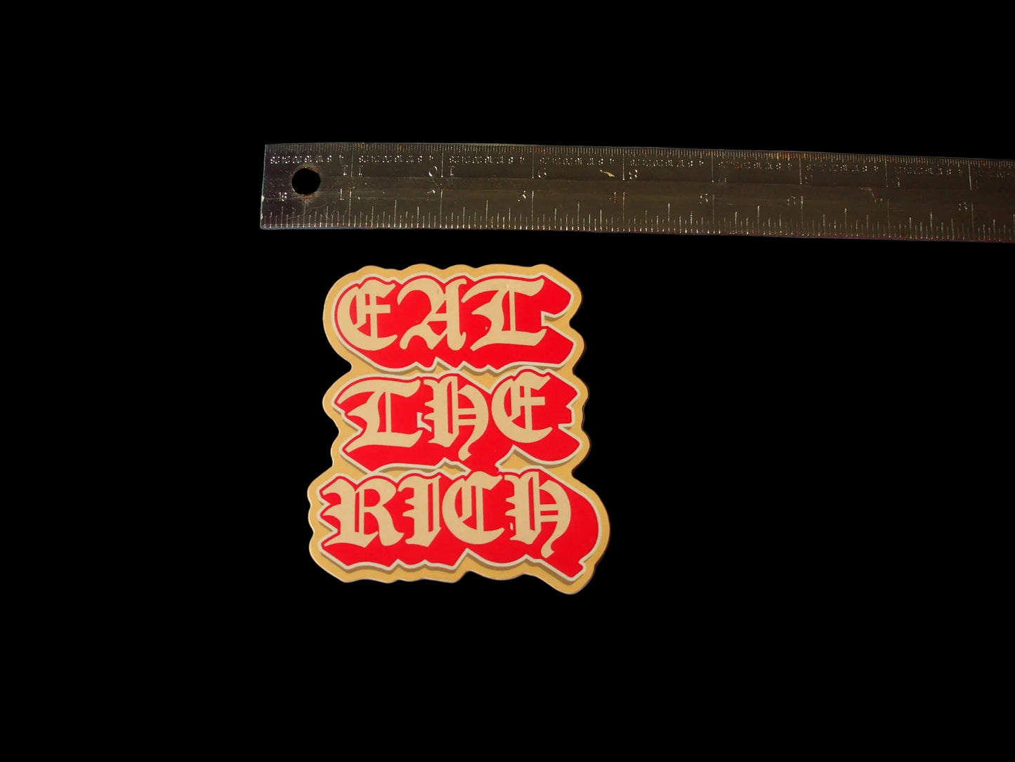 "EAT THE RICH" Vinyl Sticker Decal