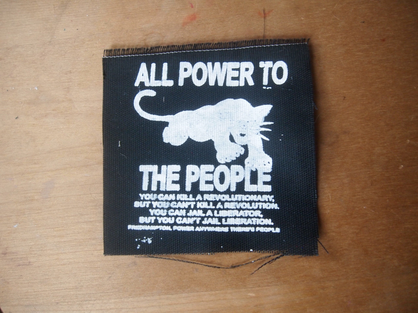 Black Panther Party All Power to The People Fred Hampton Patch