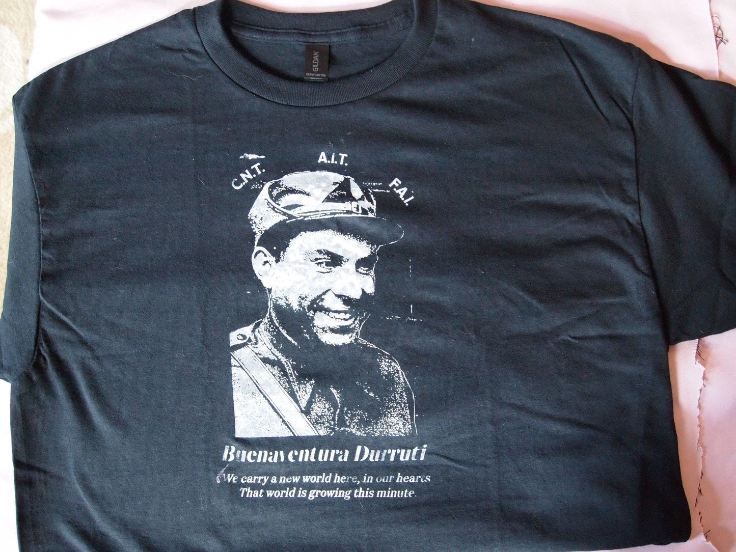 Buenaventura Durruti Portrait Shirt CNT FAI Spanish Civil War Anti-Fascist Anarchism Leftist
