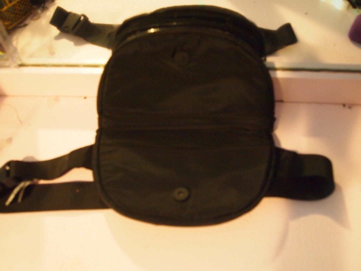Patched Black Crossbody Bag Purse Crust Punk Anarcho Barbed Wire