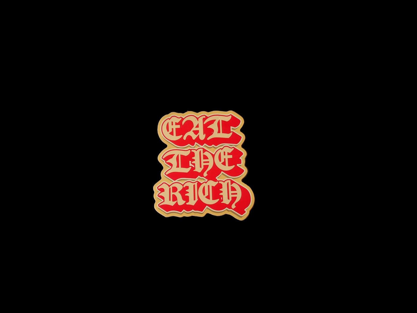 "EAT THE RICH" Vinyl Sticker Decal