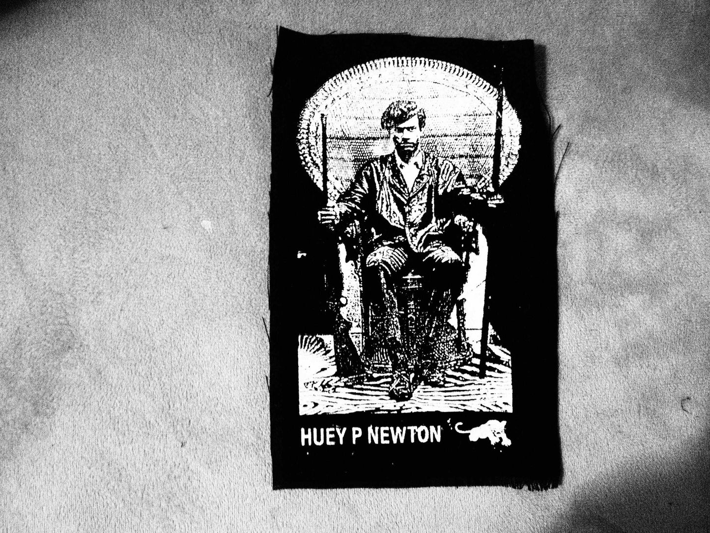 Huey P Newton Black Panther Party Portrait Patch