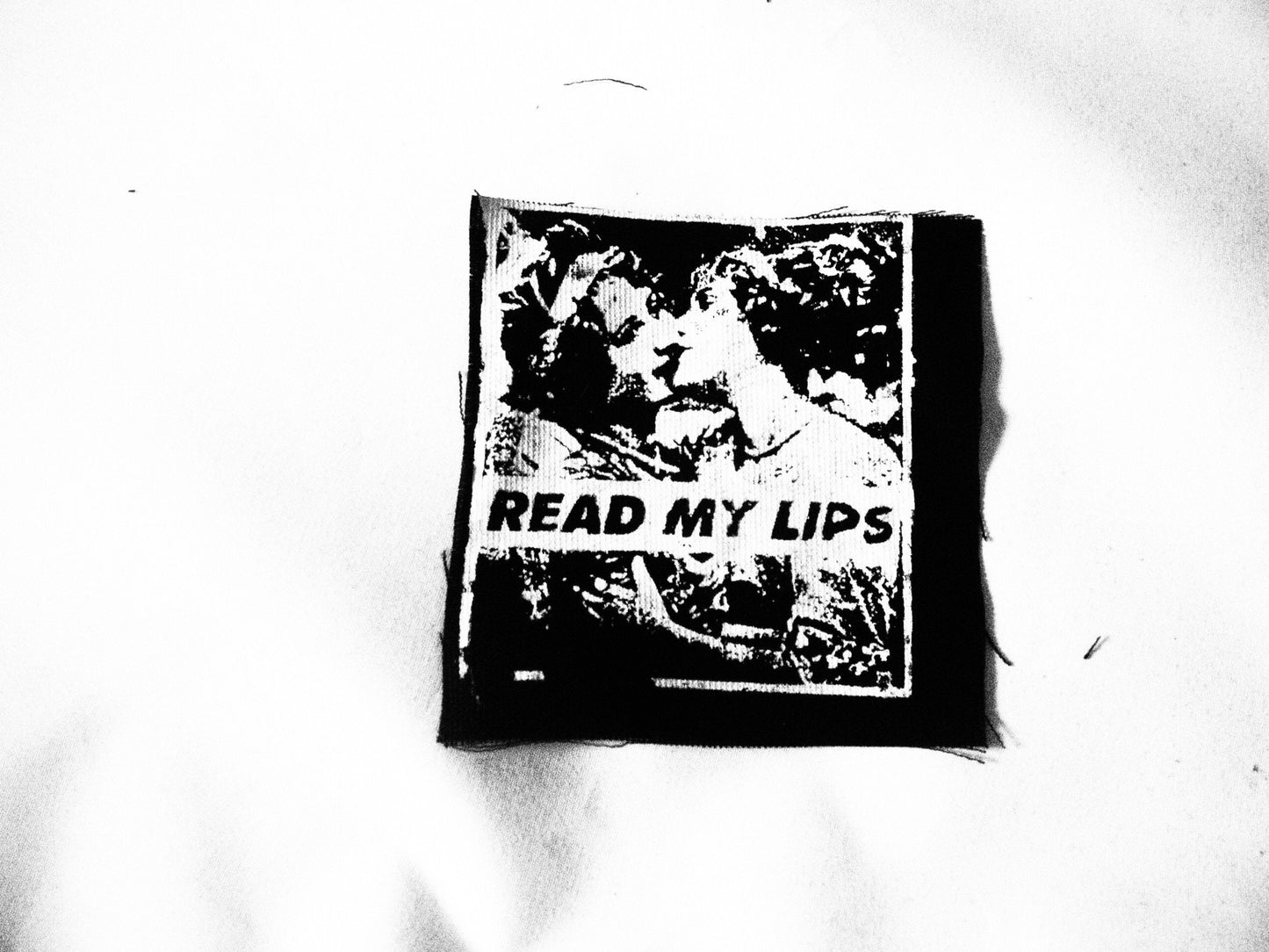Read My Lips Lesbian Kiss Gran Fury Patch - Act Up! LGBT History Gay Lesbian Pride