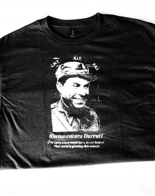 Buenaventura Durruti Portrait Shirt CNT FAI Spanish Civil War Anti-Fascist Anarchism Leftist