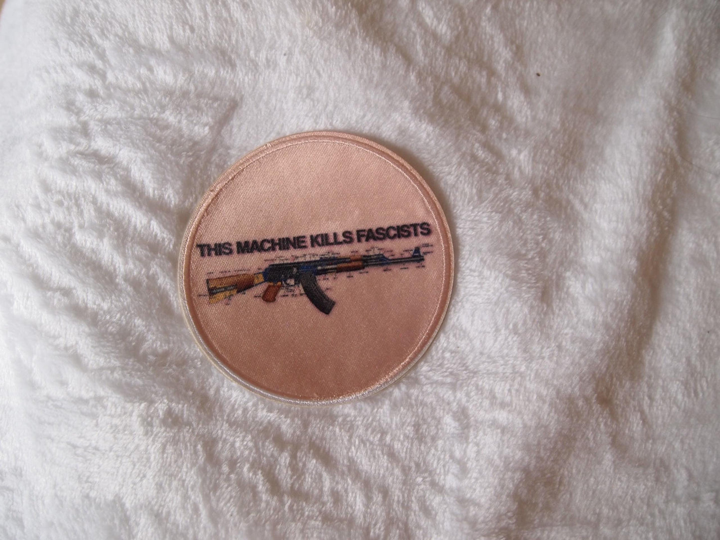AK-47 "This Machine Kills Fascists" Iron On Patch