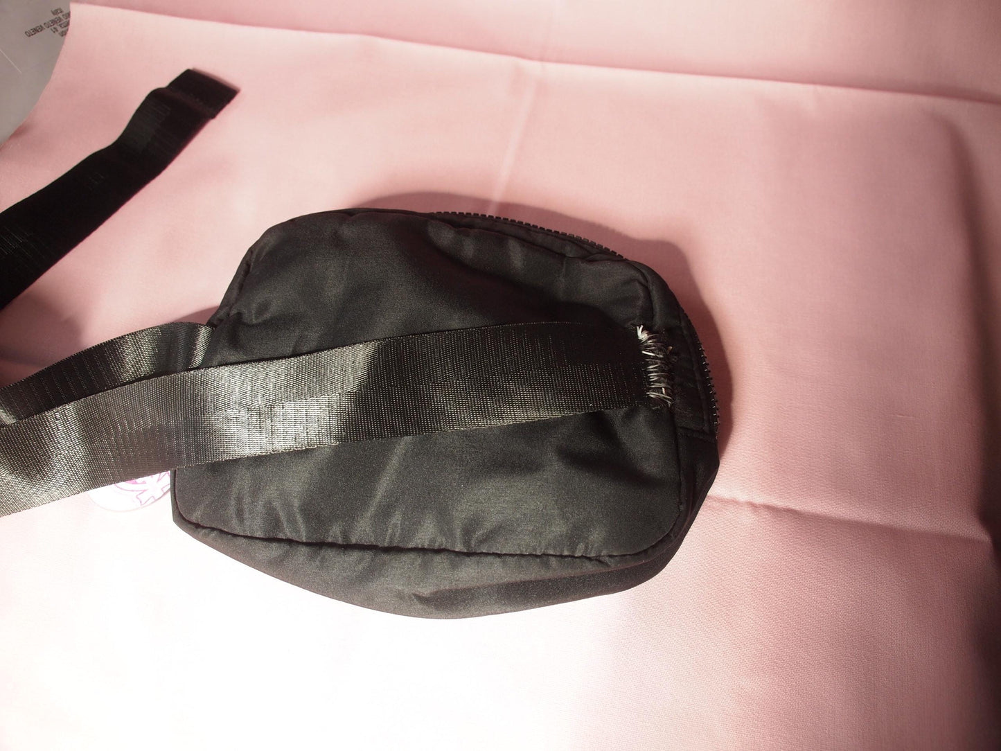 Studded & Patched Queer Punk Fanny Pack Side Crossbody Bag – “Promote Homosexuality” Queer Anarchism Pink Triangle Circle A Gold Studded
