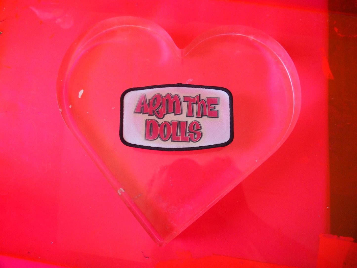 Arm The Dolls IRON ON Patch - Transgender LGBT Queer Punk Queercore Radical Anarchist