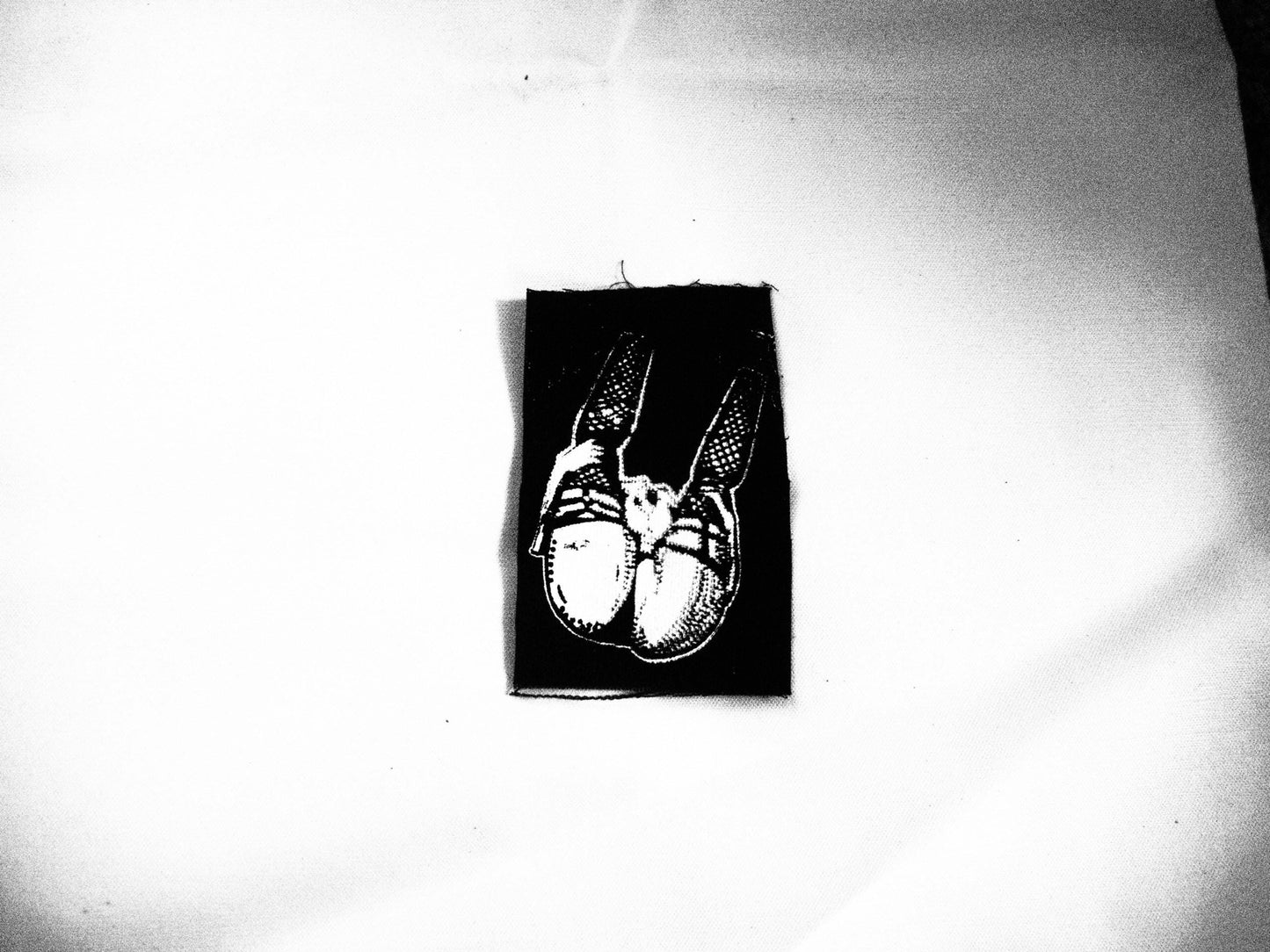 Butt w/ Legs Up Fishnet Harness Illustration Patch - Original Queer Artwork Drawing
