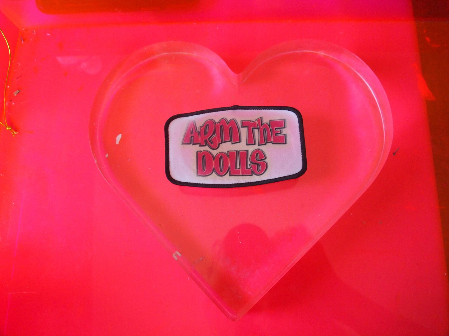Arm The Dolls IRON ON Patch - Transgender LGBT Queer Punk Queercore Radical Anarchist