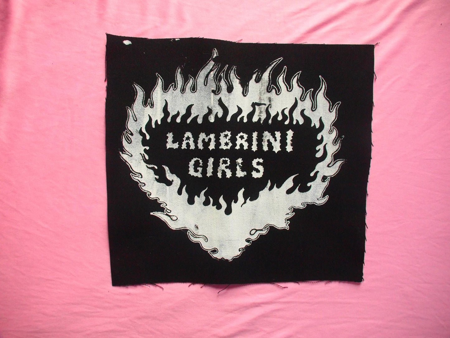Lambrini Girls Band BACK Patch