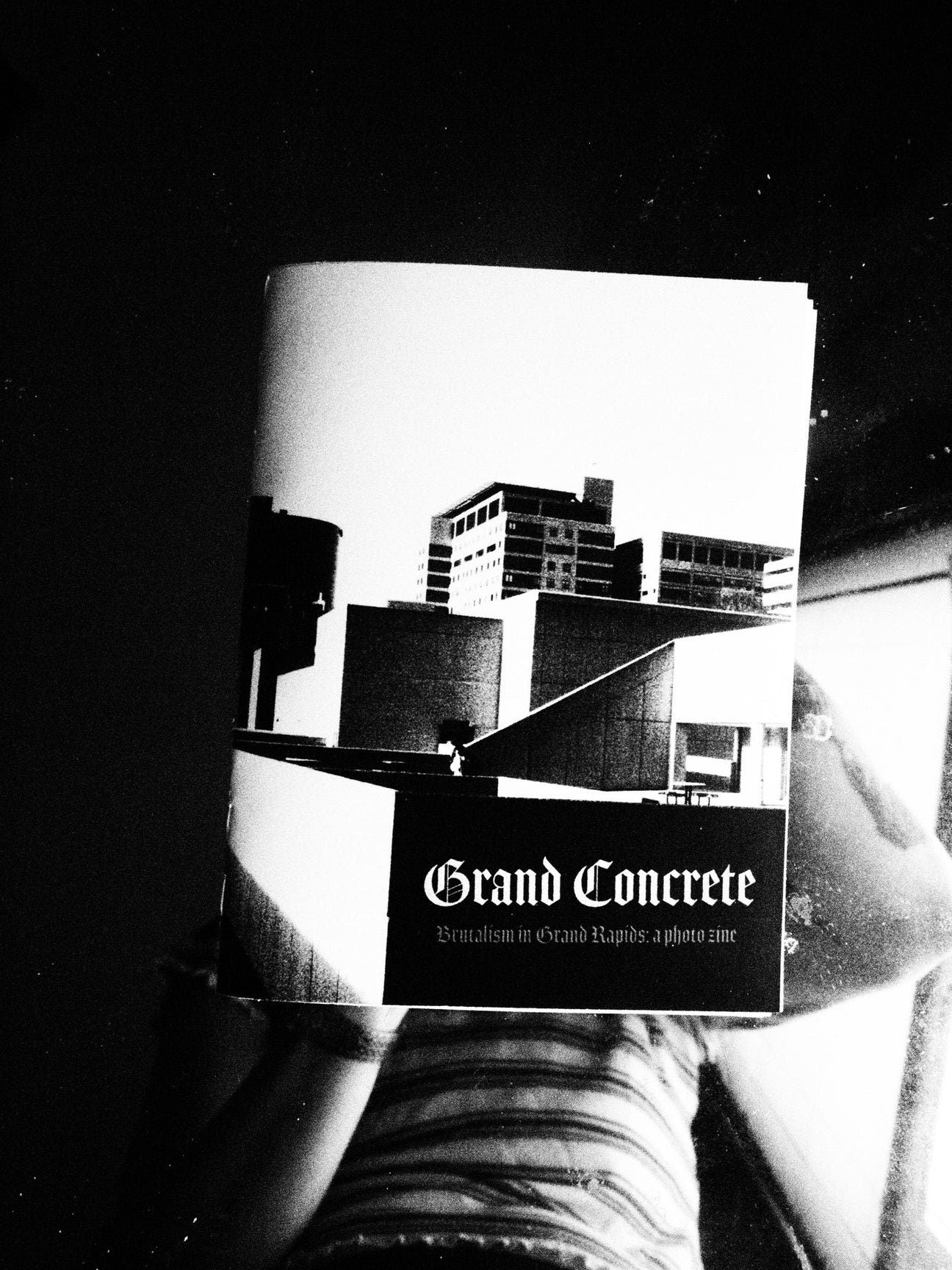 Grand Concrete B/W Brutalist Architecture in Grand Rapids Michigan Photography Zine