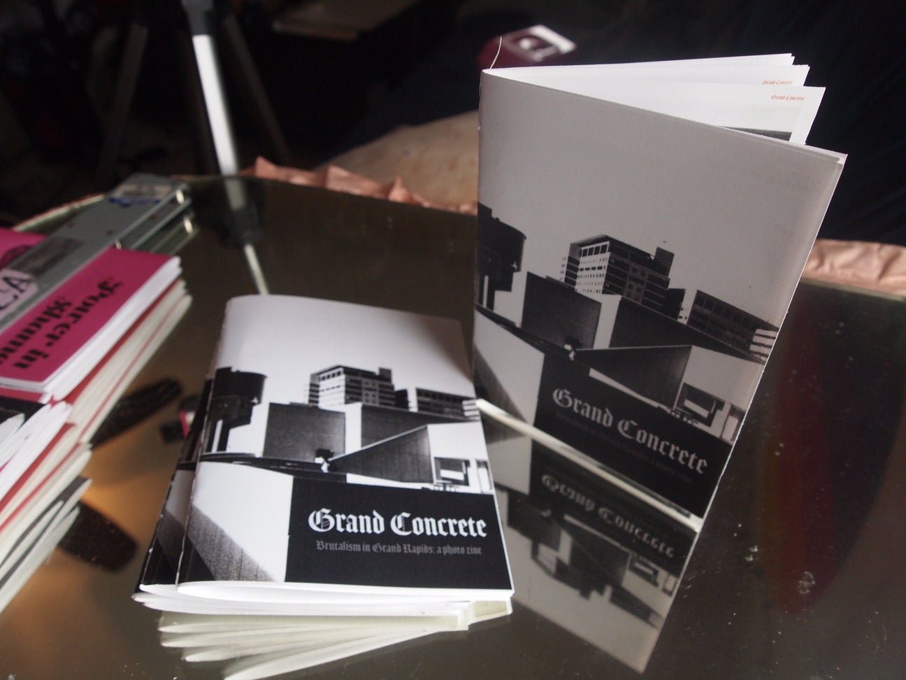 Grand Concrete B/W Brutalist Architecture in Grand Rapids Michigan Photography Zine