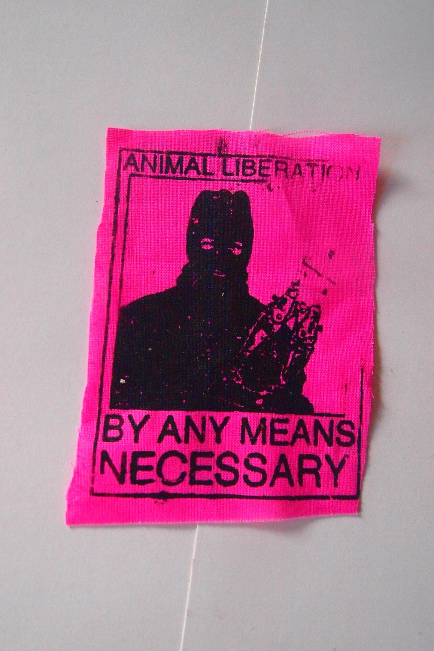 Animal Liberation Front "By Any Means Necessary" Patch ALF Vegan