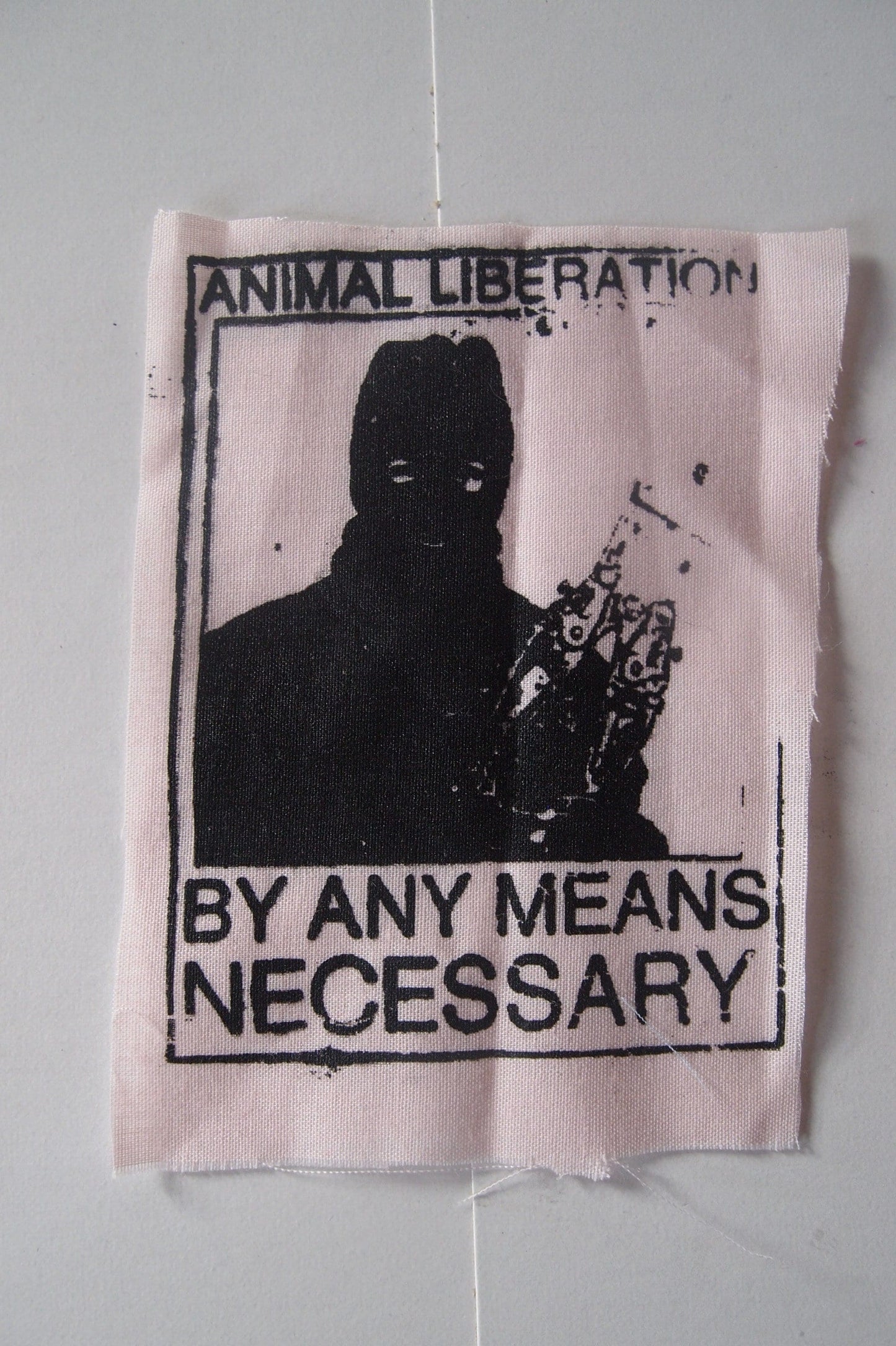 Animal Liberation Front "By Any Means Necessary" Patch ALF Vegan