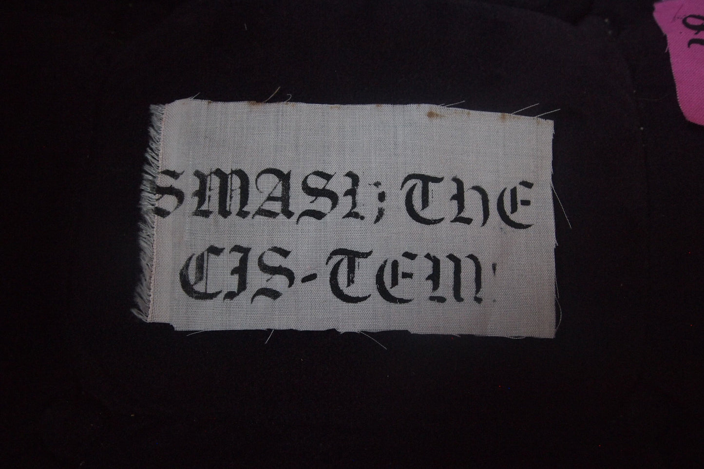 Smash The Cis-Stem Queer Punk LGBT Patch