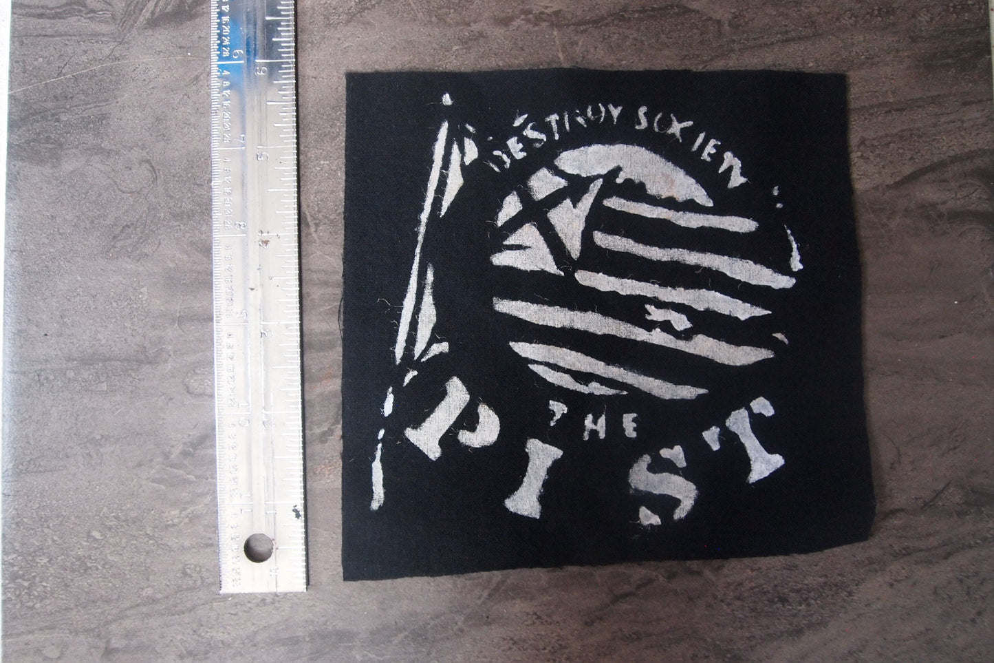 The Pist "Destroy Society" Patch