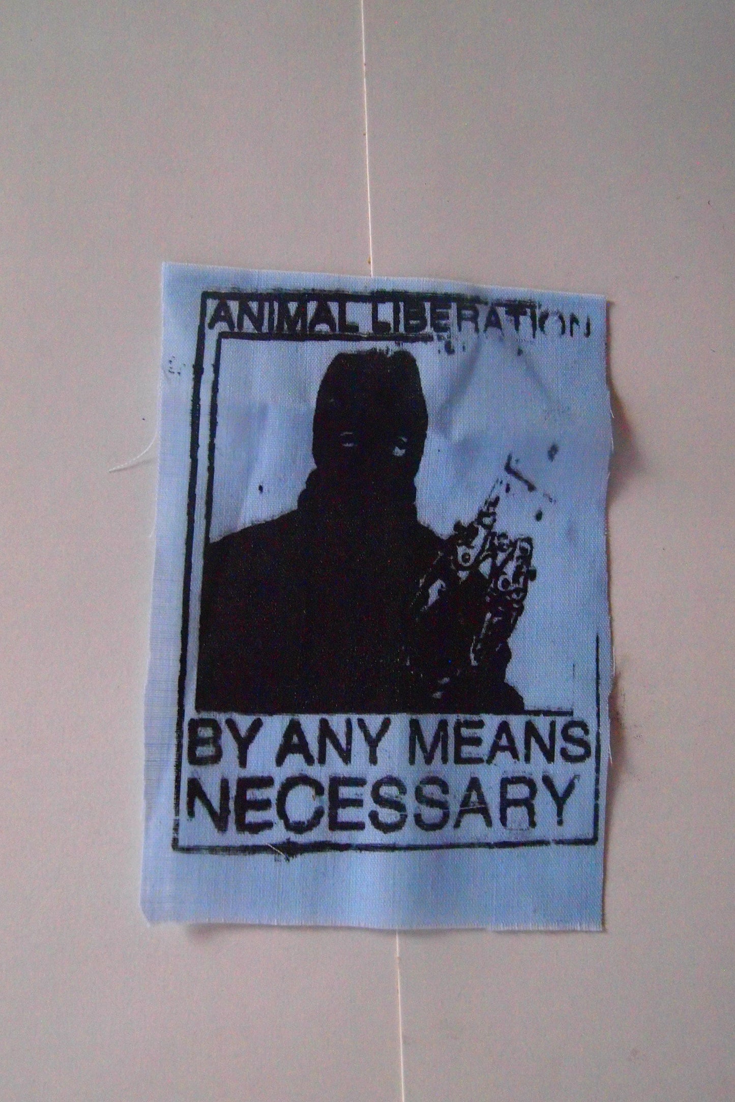 Animal Liberation Front "By Any Means Necessary" Patch ALF Vegan