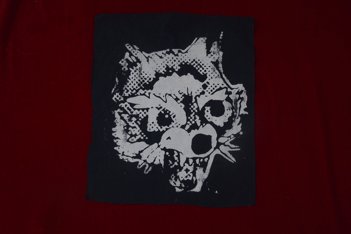 Cute Angry Raccoon Scowl Back Patch