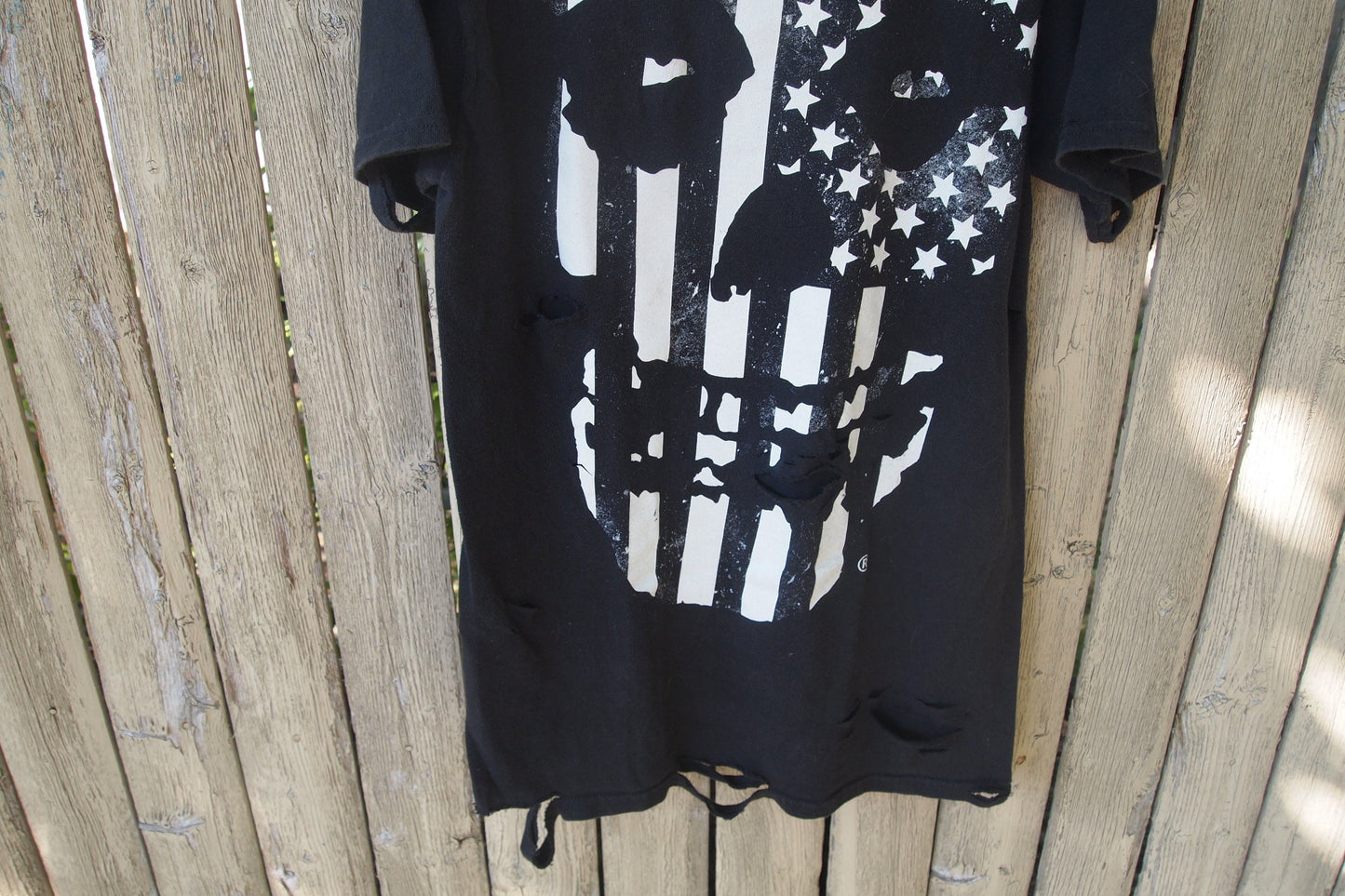 The Misfits Distressed Thrashed American Flag Crimson Ghost Logo Sz S Vintage