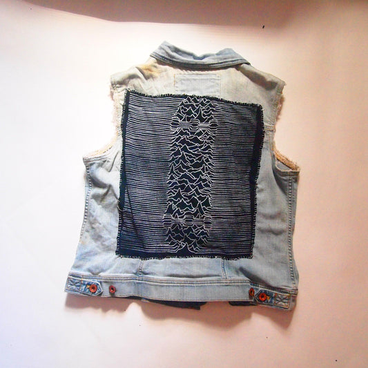 Love Will Shred Us Apart Custom Patched Denim Vest