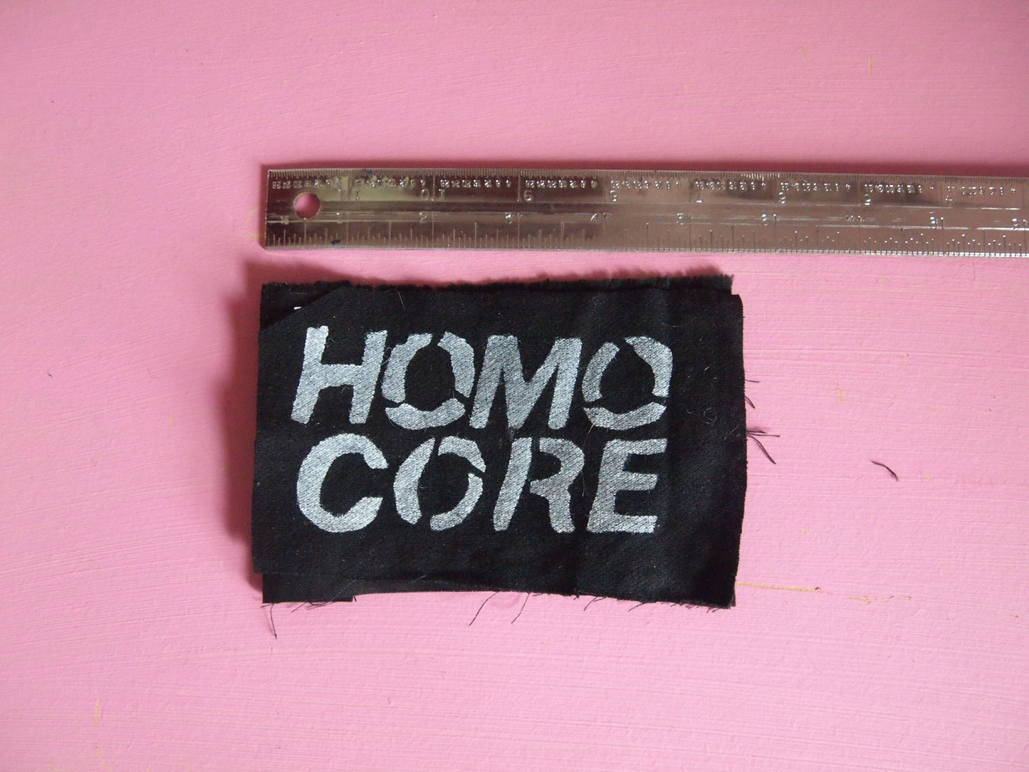 Homo Core Queer Punk Zine Queercore Patch