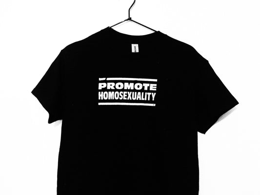 Promote Homosexuality - Vintage Queer Nation Screen Printed T-Shirt