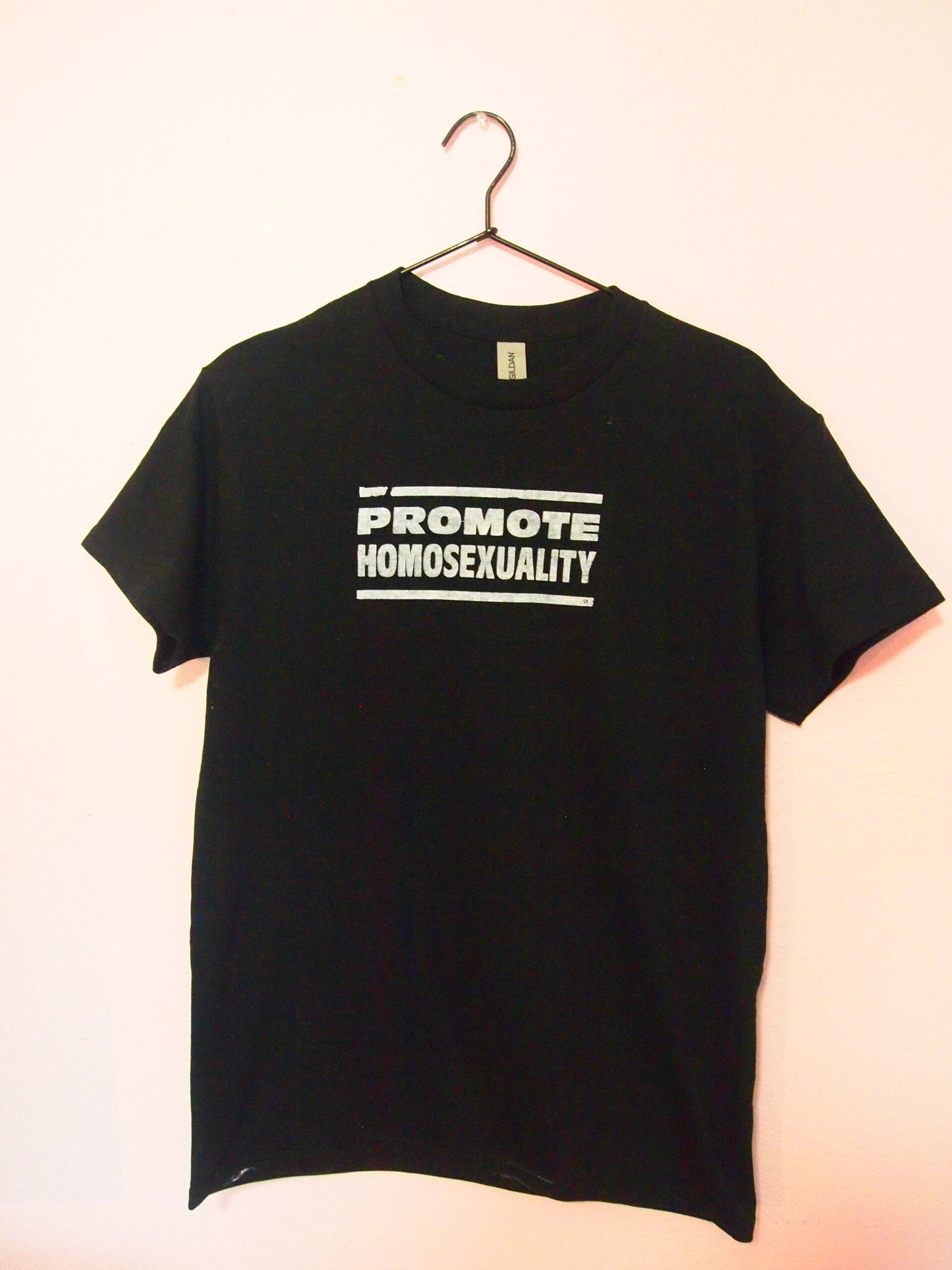 Promote Homosexuality - Vintage Queer Nation Screen Printed T-Shirt