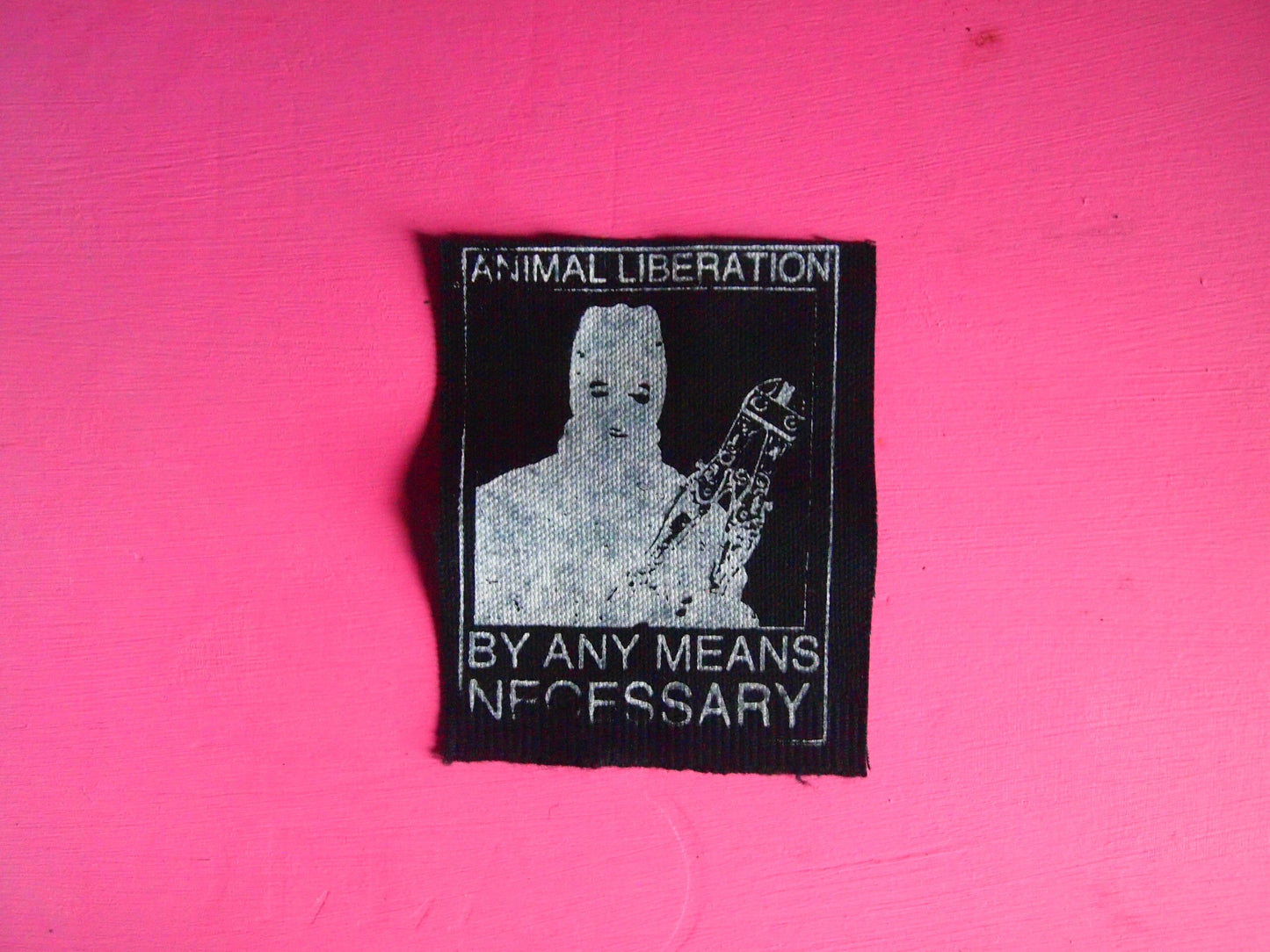 Animal Liberation Front "By Any Means Necessary" Patch ALF Vegan